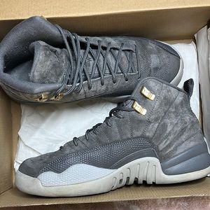 Dark Grey Jordan 12s GS 6.5